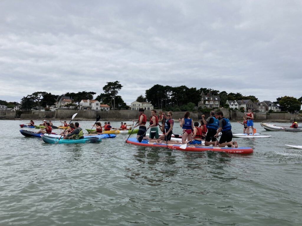 groupe paddle kayak